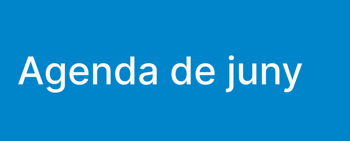 Agenda de juny