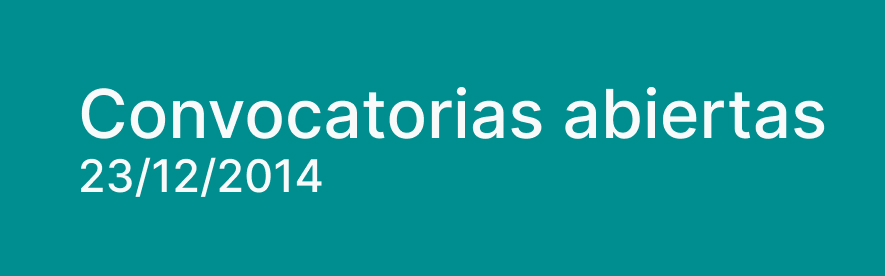 Convocatorias abiertas durante los último días de 2024