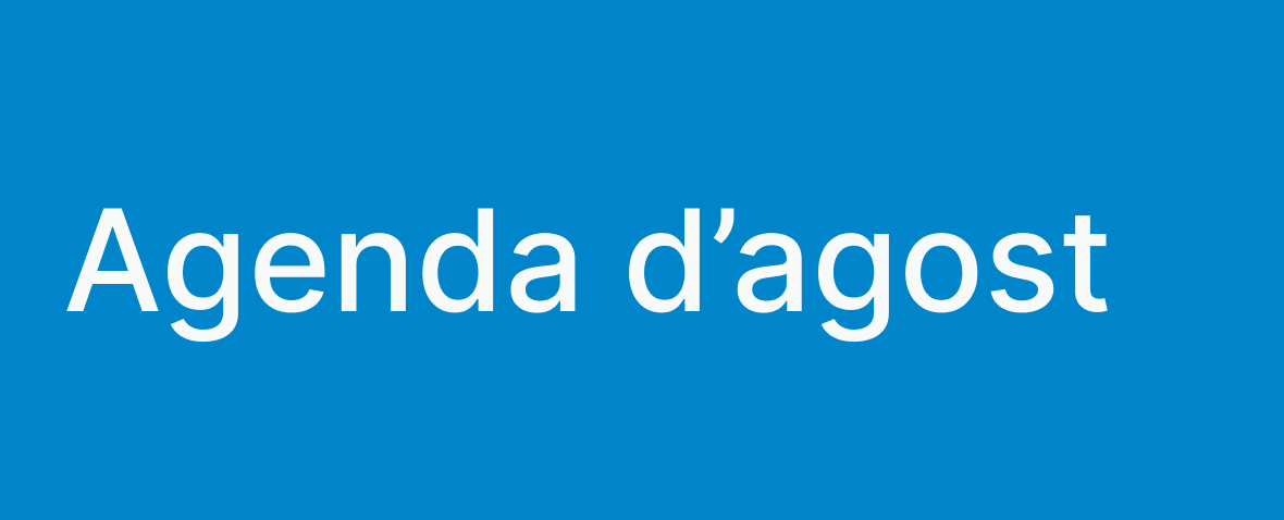Agenda d'agost
